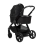 BabaBing Raffi 7 Piece Travel System Bundle with Britax Römer BABY-SAFE CORE Car Seat - Gloss Black