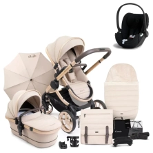 iCandy Peach 7 Bundle with Cybex Cloud T PLUS i-Size Car Seat - Biscotti