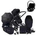 iCandy Peach 7 Bundle with Cybex Cloud T PLUS i-Size Car Seat - Black Edition