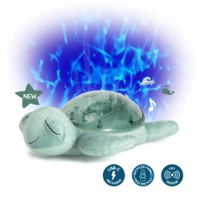 Cloud.b Tranquil Turtle™ Rechargeable Projector, Night Light and Sound Soother - Green