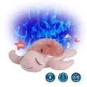 Cloud.b Tranquil Turtle™ Rechargeable Projector, Night Light and Sound Soother - Soft Pink