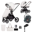 Venicci Claro 10 Piece Cybex Aton B2 i-Size Travel Bundle - Vanilla