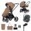 Venicci Claro 10 Piece Cybex Aton B2 i-Size Travel Bundle - Caramel