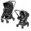 Peg Perego City Loop Chassis, Seat Unit & Primo Viaggio Car Seat Bundle - True Black