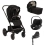 Nuna Mixx Next (Cybex Cloud T) Travel System Bundle + I-Size Base - Caviar (New 2024)