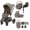 Maxi Cosi Fame 10 Piece Premium Travel System - Twillic Truffle (Brown Wheels)