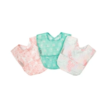 Silly Billyz Pack of 3 Wipe Clean Pocket Bib - Girl