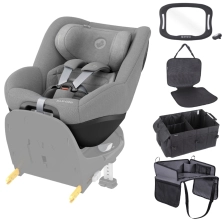 Maxi Cosi Pearl 360 PRO i-Size 5 Piece Toddler Car Seat Bundle - Authentic Grey