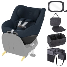 Maxi Cosi Pearl 360 PRO i-Size 5 Piece Toddler Car Seat Bundle - Authentic Blue