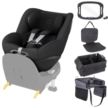 Maxi Cosi Pearl 360 PRO i-Size 5 Piece Toddler Car Seat Bundle - Authentic Black