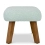 Tutti Bambini Jonah Rocking Chair and Footstool Set - Boucle Ocean Stone