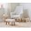 Tutti Bambini Jonah Rocking Chair and Footstool Set - Boucle Mushroom