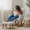 Tutti Bambini Jonah Rocking Chair and Footstool Set - Boucle Mushroom