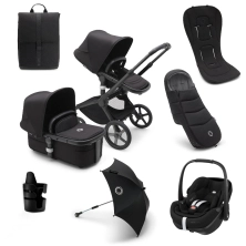 Bugaboo Fox 5 (Pebble 360 Pro2) Ultimate Pushchair Bundle - Black/Midnight Black