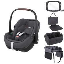 Maxi Cosi Pebble 360 PRO2 i-Size Group 0+ 5 Piece Baby Car Seat Bundle Twillic Graphite