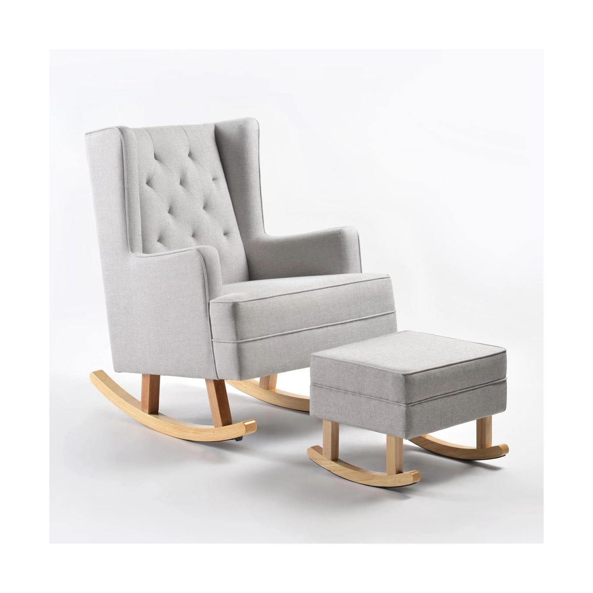 Cuddles Collection Nursery Rocking Chair and Footstool