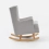 Cuddles Collection Nursery Rocking Chair - Chester Grey