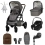 Cosatto Wow 3 Everything Bundle with Maxi Cosi Pebble 360 PRO i-Size Car Seat & FamilyFix 360 Base - Bobtail