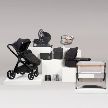 BabaBing Raffi 15 Piece Travel System & Home Bundle - Gloss Black