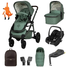 Cosatto Wow 3 All You Need Bundle With Maxi Cosi Cabriofix i-Size Car Seat & Cabriofix i-Size Base - Meadow