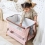 Tutti Bambini CoZee Mini Me Play Crib - Walnut/Blush