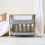 Tutti Bambini CoZee Mini Me Play Crib - Walnut/Blush