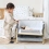 Tutti Bambini CoZee Mini Me Play Crib - Walnut/Blush