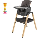 Tutti Bambini Nova Evolutionary Highchair-Grey/Oak + FREE Suction Toy Worth £14.99!