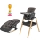 Tutti Bambini 2in1 Nova Highchair/Rocker Bundle - Oak/Grey + FREE Suction Toy Worth £14.99!