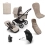 Bugaboo Fox 5 Essential Pushchair Bundle - Black/Desert Taupe