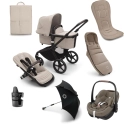 Bugaboo Fox 5 (Pebble 360 Pro2) Ultimate Pushchair Bundle - Black/Desert Taupe