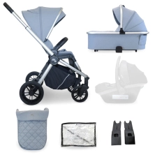 My Babiie MB450i 2in1 Pram System - Steel Blue