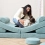 Tutti Bambini Playrama Montessori Kids Play Sofa - Sea Mist