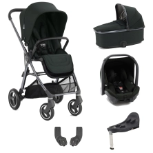 Babystyle Oyster Gravity+ 5 Piece Travel System with Capsule Car Seat - Black Olive