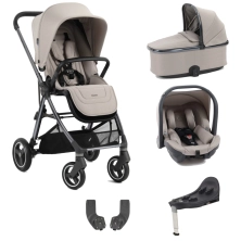 Babystyle Oyster Gravity+ 5 Piece Travel System with Capsule Car Seat - Stone