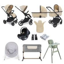 My Babiie MB500i Dani Dyer 11 Piece Everything You Need Travel System Bundle - Almond (MB5002ALCS)