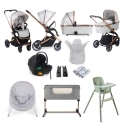 My Babiie MB500i Dani Dyer 11 Piece Everything You Need Travel System Bundle - Rose Gold Marble (MB500iDDMR)