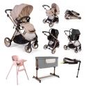 Red Kite Push Me Pace i Latte 9 Piece Everything You Need Travel System - Latte (Exclusive to Kiddies Kingdom)