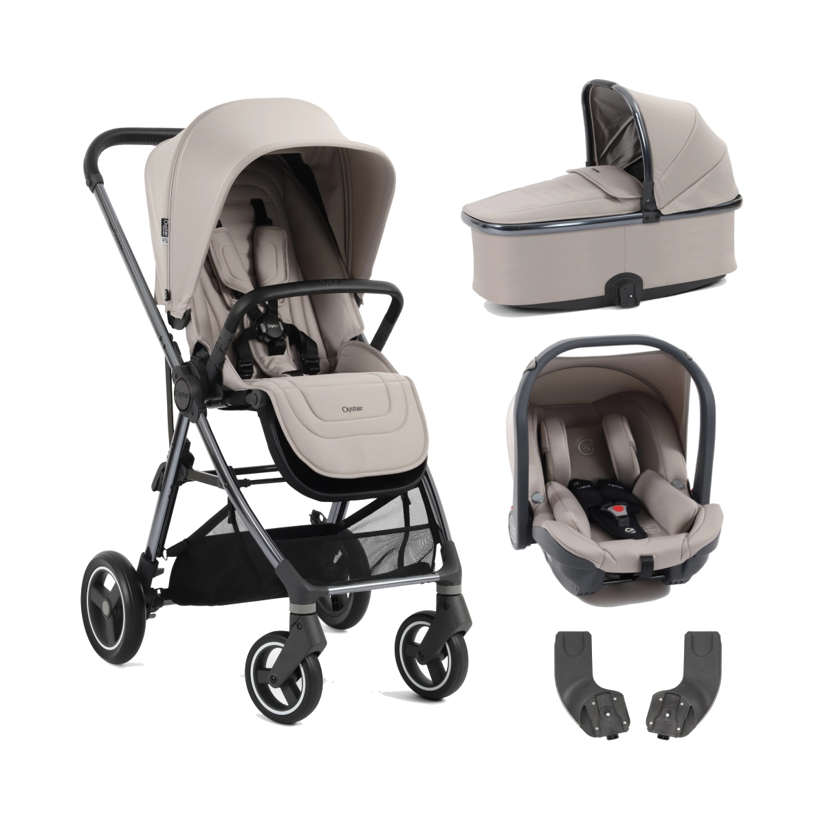 Babystyle Gravity+ 3in1 Travel System - Stone