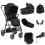 Babystyle Oyster Gravity+ 9 Piece Travel System with Capsule Car Seat - Black Olive