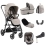 Babystyle Oyster Gravity+ 9 Piece Travel System with Capsule Car Seat - Stone