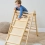 Tutti Bambini Scala Montessori 3-in-1 Pikler Climbing Frame with Climbing Wall - Natural