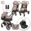 Lorelli Viola 3in1 Travel System Bundle - Beige