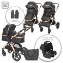 Lorelli Viola 3in1 Travel System Bundle - Black