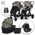 Lorelli Glory 3in1 Travel System Bundle - Tropical Flowers