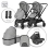 Lorelli Reya 3in1 Travel System Bundle - Grey