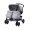 Lorelli Twin Baby Stroller incl Changing Bag - Cool Grey