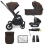 My Babiie 450i 3in1 Travel System with Isofix Base - Chocolate