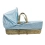 Kiddies Kingdom Dolls Moses Basket-Dimple Blue