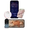 Owlet Dream Sock Baby Monitor PLUS Free Cam 2 - Dusty Rose/Bedtime Blue